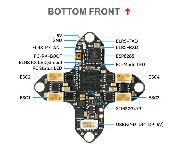 BetaFPV Matrix 1s Brushless Flight Controller (4in1)